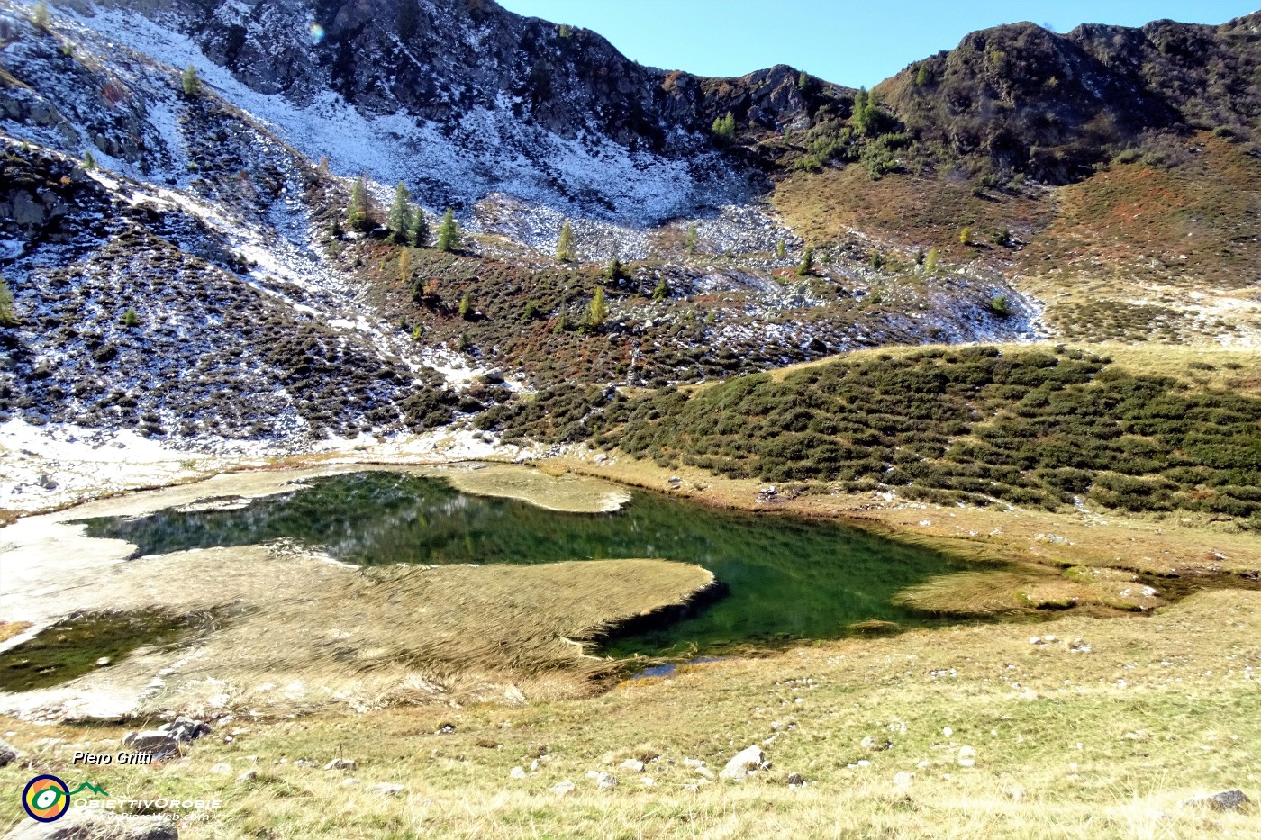 50 Lago Piccolo ricoperto in gran parte da erbe acquatiche.JPG -                                